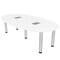 Skutchi Designs 45.25 in W, 84 in L, 29 in H, Engineered Wood Top, White H-BOVL-4684-PT-09-EL - alternate 1
